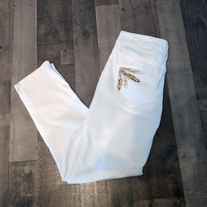 Chico's Platinum Denim White Jeans